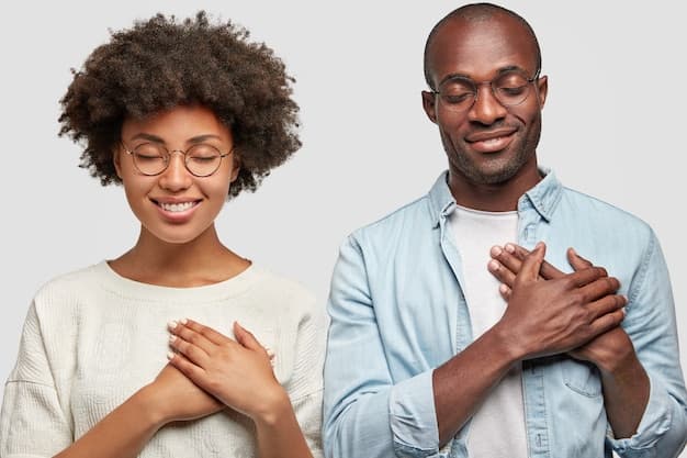 Adults praying together