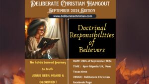 Deliberate Christian Hangout September 2024 Edition